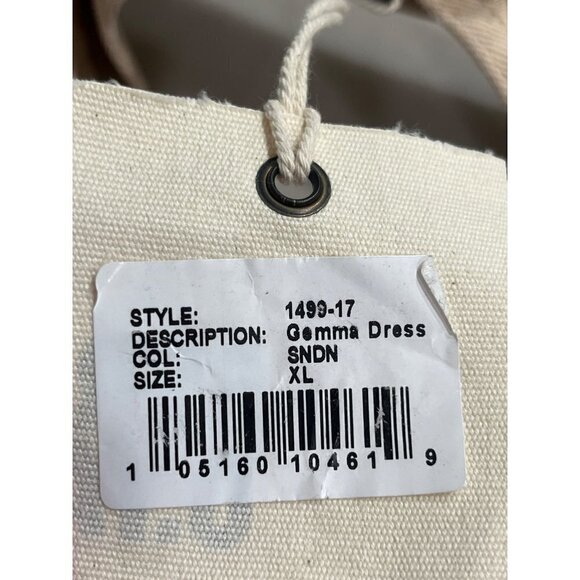 SER.O.YA Gemma Dress in Sand Dune XLarge New Womens Khaki Chino - Picture 10 of 15